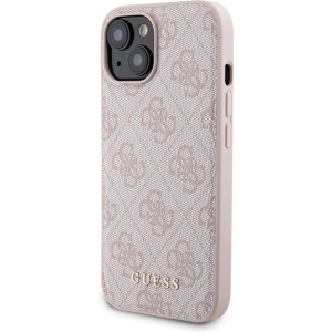 Buy Guess GUBPM5P15S4GEMGP Apple iPhone 15 hardcase + Powerbank 5000mAh MagSafe 4G Metal Logo pink - GUE3415 - {ean13} - Home Screen Store Europe