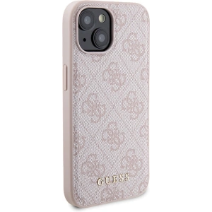 Buy Guess GUBPM5P15S4GEMGP Apple iPhone 15 hardcase + Powerbank 5000mAh MagSafe 4G Metal Logo pink - GUE3415 - {ean13} - Home Screen Store Europe