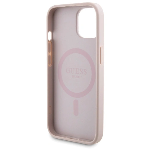 Kup Set Guess GUBPM5P15S4GEMGP Apple iPhone 15 Hardcase + Powerbank 5000mAh MagSafe 4G Metall-Logo rosa/pink - GUE3415 - {ean13} - Sklep Home Screen