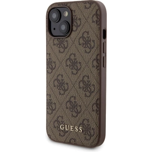 Buy Guess GUBPM5P15S4GEMGW Apple iPhone 15 hardcase + Powerbank 5000mAh MagSafe 4G Metal Logo brown - GUE3416 - {ean13} - Home Screen Store Europe
