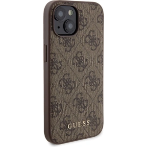 Buy Guess GUBPM5P15S4GEMGW Apple iPhone 15 hardcase + Powerbank 5000mAh MagSafe 4G Metal Logo brown - GUE3416 - {ean13} - Home Screen Store Europe