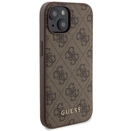 Kup Zestaw Guess GUBPM5P15S4GEMGW Apple iPhone 15 hardcase + Powerbank 5000mAh MagSafe 4G Metal Logo brązowy/brown - GUE3416 - {ean13} - Sklep Home Screen
