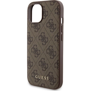 Buy Guess GUBPM5P15S4GEMGW Apple iPhone 15 hardcase + Powerbank 5000mAh MagSafe 4G Metal Logo brown - GUE3416 - {ean13} - Home Screen Store Europe