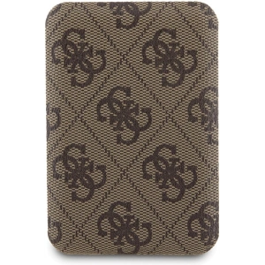 Zestaw Guess GUBPM5P15S4GEMGW Apple iPhone 15 hardcase + Powerbank 5000mAh MagSafe 4G Metal Logo brązowy/brown
