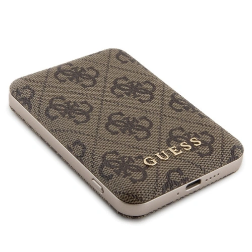 Kup Zestaw Guess GUBPM5P15S4GEMGW Apple iPhone 15 hardcase + Powerbank 5000mAh MagSafe 4G Metal Logo brązowy/brown - GUE3416 - {ean13} - Sklep Home Screen