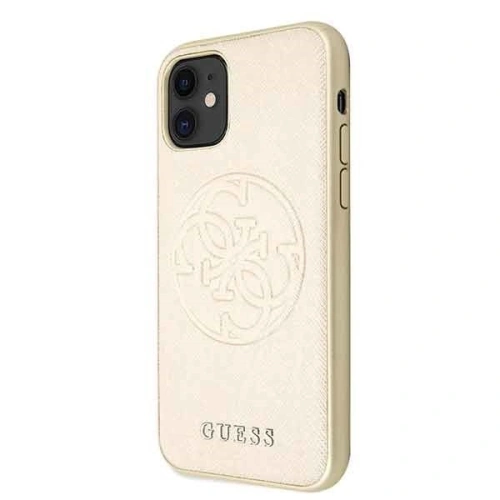 Kup Etui Guess GUHCN61RSSASGO Apple iPhone 11 auriu/hard case Saffiano 4G Circle Logo - GUE236GLD - {ean13} - Sklep Home Screen
