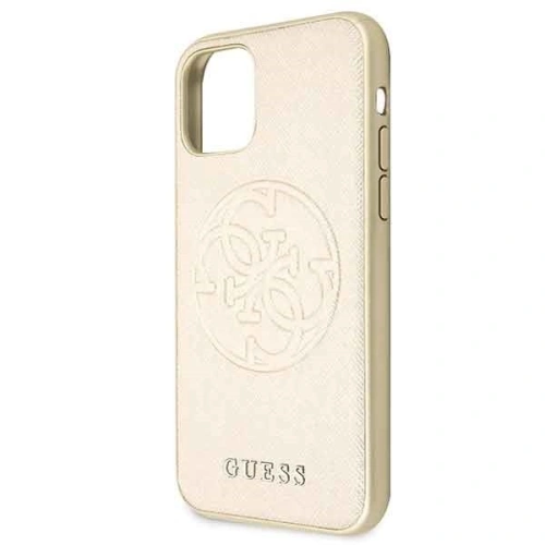 Kup Etui Guess GUHCN61RSSASGO Apple iPhone 11 auriu/hard case Saffiano 4G Circle Logo - GUE236GLD - {ean13} - Sklep Home Screen