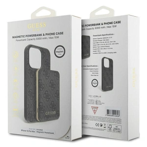 Kup Sada Guess GUBPM5P15X4GEMGK Apple iPhone 15 Pro Max hardcase + Powerbank 5000mAh MagSafe 4G Metal Logo černý/black - GUE3417 - {ean13} - Sklep Home Screen
