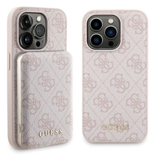Kup Sada Guess GUBPM5P15X4GEMGP Apple iPhone 15 Pro Max hardcase + Powerbank 5000mAh MagSafe 4G Metal Logo růžový/pink - GUE3418 - {ean13} - Sklep Home Screen