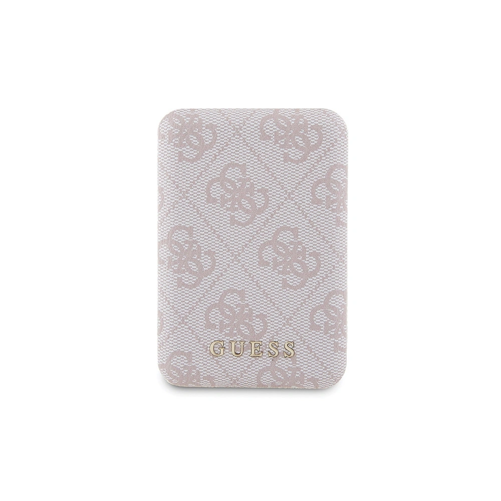 Zestaw Guess GUBPM5P15X4GEMGP Apple iPhone 15 Pro Max hardcase + Powerbank 5000mAh MagSafe 4G Metal Logo różowy/pink