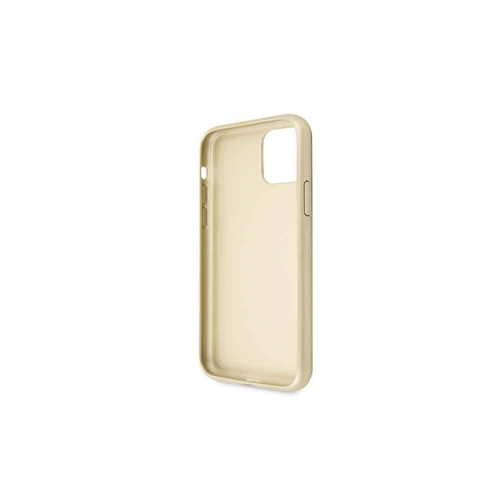 Etui Guess GUHCN61RSSASGO Apple iPhone 11 złoty/gold hard case Saffiano 4G Circle Logo