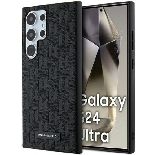 Kup Etui Karl Lagerfeld KLHCS24LSAKLHPK Samsung Galaxy S24 Ultra hardcase Saffiano Mono Metal Logo negru/black - KLD1951 - {ean13} - Sklep Home Screen