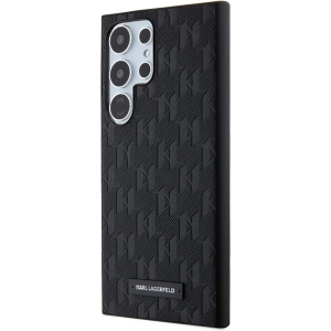 Kup Etui Karl Lagerfeld KLHCS24LSAKLHPK Samsung Galaxy S24 Ultra kemény tok Saffiano Mono Metal Logo fekete/black - KLD1951 - {ean13} - Sklep Home Screen