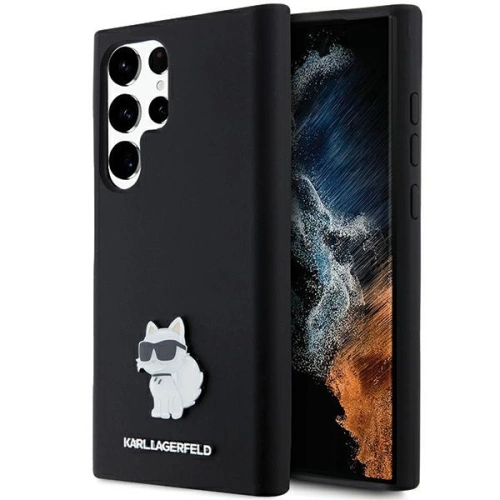 Kup Case Karl Lagerfeld KLHCS24LSMHCNPK Samsung Galaxy S24 Ultra Hartschale Silikon Choupette Metallpin schwarz/black - KLD1952 - {ean13} - Sklep Home Screen