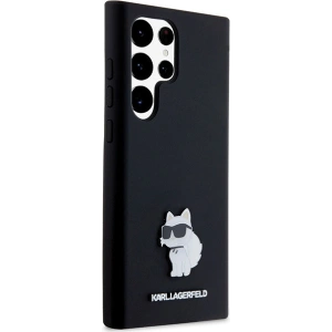 Buy Karl Lagerfeld KLHCS24LSMHCNPK Samsung Galaxy S24 Ultra hardcase Silicone Choupette Metal Pin black - KLD1952 - {ean13} - Home Screen Store Europe