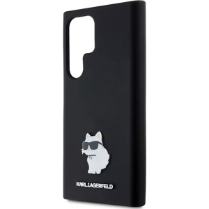 Buy Karl Lagerfeld KLHCS24LSMHCNPK Samsung Galaxy S24 Ultra hardcase Silicone Choupette Metal Pin black - KLD1952 - {ean13} - Home Screen Store Europe