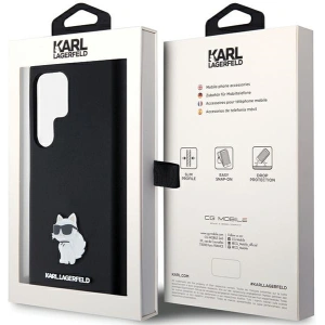 Buy Karl Lagerfeld KLHCS24LSMHCNPK Samsung Galaxy S24 Ultra hardcase Silicone Choupette Metal Pin black - KLD1952 - {ean13} - Home Screen Store Europe