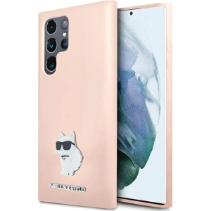 Buy Karl Lagerfeld KLHCS24LSMHCNPP Samsung Galaxy S24 Ultra Silicone Choupette Metal Pin pink - KLD1953 - {ean13} - Home Screen Store Europe