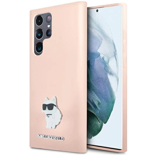 Buy Karl Lagerfeld KLHCS24LSMHCNPP Samsung Galaxy S24 Ultra Silicone Choupette Metal Pin pink - KLD1953 - {ean13} - Home Screen Store Europe
