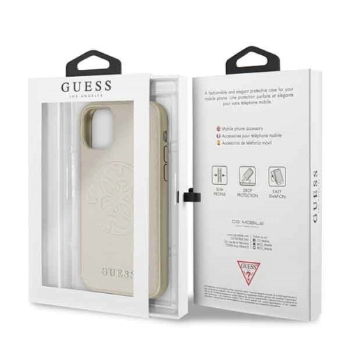 Kup Etui Guess GUHCN61RSSASGO Apple iPhone 11 zlatý/gold tvrdý kryt Saffiano 4G Circle Logo - GUE236GLD - {ean13} - Sklep Home Screen