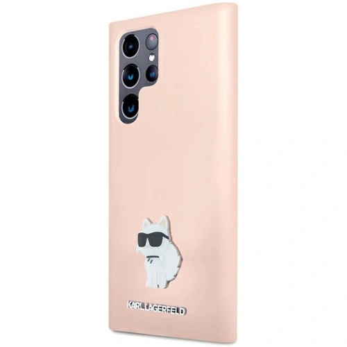 Buy Karl Lagerfeld KLHCS24LSMHCNPP Samsung Galaxy S24 Ultra Silicone Choupette Metal Pin pink - KLD1953 - {ean13} - Home Screen Store Europe