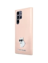 Kup Etui Karl Lagerfeld KLHCS24LSMHCNPP Samsung Galaxy S24 Ultra Silicone Choupette Metal Pin roz/roz - KLD1953 - {ean13} - Sklep Home Screen