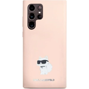 Kup Case Karl Lagerfeld KLHCS24LSMHCNPP Samsung Galaxy S24 Ultra Silikon Choupette Metall Pin rosa/pink - KLD1953 - {ean13} - Sklep Home Screen