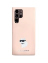 Buy Karl Lagerfeld KLHCS24LSMHCNPP Samsung Galaxy S24 Ultra Silicone Choupette Metal Pin pink - KLD1953 - {ean13} - Home Screen Store Europe