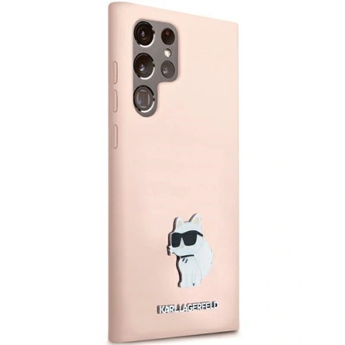 Kup Etui Karl Lagerfeld KLHCS24LSMHCNPP Samsung Galaxy S24 Ultra Silicone Choupette Metal Pin roz/roz - KLD1953 - {ean13} - Sklep Home Screen