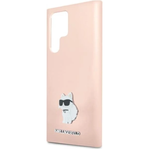 Kup Etui Karl Lagerfeld KLHCS24LSMHCNPP Samsung Galaxy S24 Ultra Silicone Choupette Metal Pin růžový/pink - KLD1953 - {ean13} - Sklep Home Screen