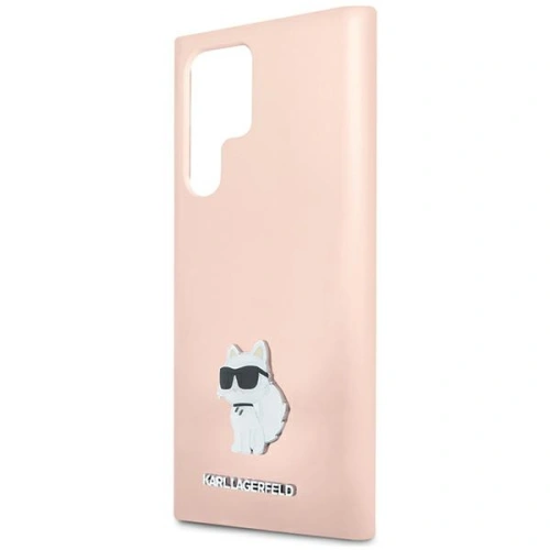 Kup Etui Karl Lagerfeld KLHCS24LSMHCNPP Samsung Galaxy S24 Ultra Silicone Choupette Metal Pin roz/roz - KLD1953 - {ean13} - Sklep Home Screen