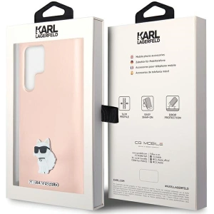 Kup Etui Karl Lagerfeld KLHCS24LSMHCNPP Samsung Galaxy S24 Ultra Silicone Choupette Metal Pin różowy/pink - KLD1953 - {ean13} - Sklep Home Screen