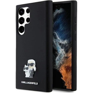 Kup Etui Karl Lagerfeld KLHCS24LSMHKCNPK Samsung Galaxy S24 Ultra tvrdý kryt silikonový Karl&Choupette Metal Pin černý/black - KLD1954 - {ean13} - Sklep Home Screen