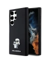 Karl Lagerfeld KLHCS24LSMHKCNPK Samsung Galaxy S24 Ultra hardcase Silicone Karl&Choupette Metal Pin black