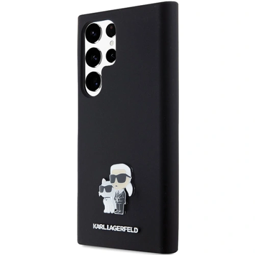 Kup Etui Karl Lagerfeld KLHCS24LSMHKCNPK Samsung Galaxy S24 Ultra tvrdý kryt silikonový Karl&Choupette Metal Pin černý/black - KLD1954 - {ean13} - Sklep Home Screen