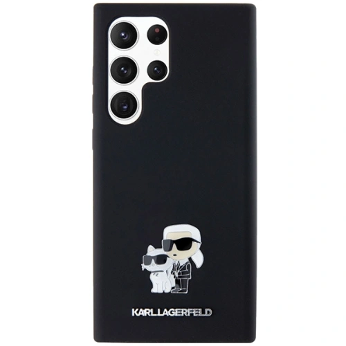 Kup Etui Karl Lagerfeld KLHCS24LSMHKCNPK Samsung Galaxy S24 Ultra tvrdý kryt silikonový Karl&Choupette Metal Pin černý/black - KLD1954 - {ean13} - Sklep Home Screen