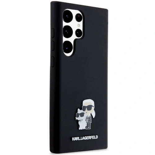 Kup Etui Karl Lagerfeld KLHCS24LSMHKCNPK Samsung Galaxy S24 Ultra tvrdý kryt silikonový Karl&Choupette Metal Pin černý/black - KLD1954 - {ean13} - Sklep Home Screen