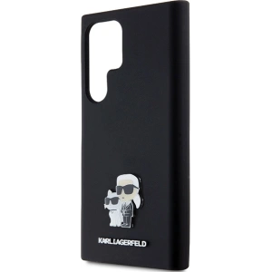 Buy Karl Lagerfeld KLHCS24LSMHKCNPK Samsung Galaxy S24 Ultra hardcase Silicone Karl&Choupette Metal Pin black - KLD1954 - {ean13} - Home Screen Store Europe