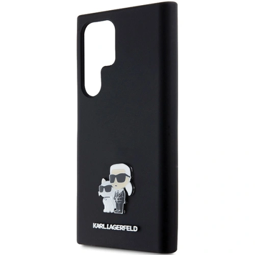Kup Etui Karl Lagerfeld KLHCS24LSMHKCNPK Samsung Galaxy S24 Ultra tvrdý kryt silikonový Karl&Choupette Metal Pin černý/black - KLD1954 - {ean13} - Sklep Home Screen