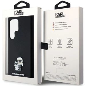 Buy Karl Lagerfeld KLHCS24LSMHKCNPK Samsung Galaxy S24 Ultra hardcase Silicone Karl&Choupette Metal Pin black - KLD1954 - {ean13} - Home Screen Store Europe