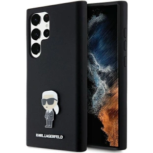 Kup Etui Karl Lagerfeld KLHCS24LSMHKNPK Samsung Galaxy S24 Ultra Silikon Ikonik Metal Pin černý/black - KLD1955 - {ean13} - Sklep Home Screen