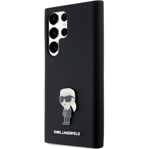 Buy Karl Lagerfeld KLHCS24LSMHKNPK Samsung Galaxy S24 Ultra Silicone Ikonik Metal Pin black - KLD1955 - {ean13} - Home Screen Store Europe