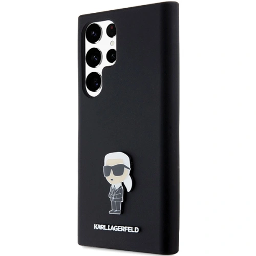 Buy Karl Lagerfeld KLHCS24LSMHKNPK Samsung Galaxy S24 Ultra Silicone Ikonik Metal Pin black - KLD1955 - {ean13} - Home Screen Store Europe