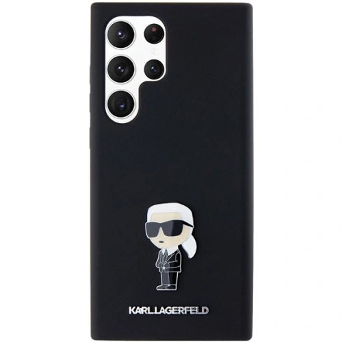 Buy Karl Lagerfeld KLHCS24LSMHKNPK Samsung Galaxy S24 Ultra Silicone Ikonik Metal Pin black - KLD1955 - {ean13} - Home Screen Store Europe