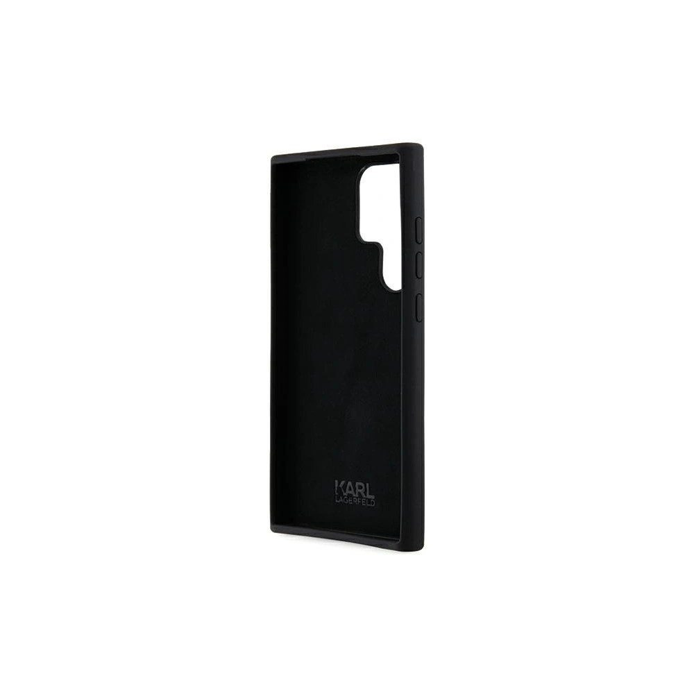 Etui Karl Lagerfeld KLHCS24LSMHKNPK Samsung Galaxy S24 Ultra Silicone Ikonik Metal Pin czarny/black