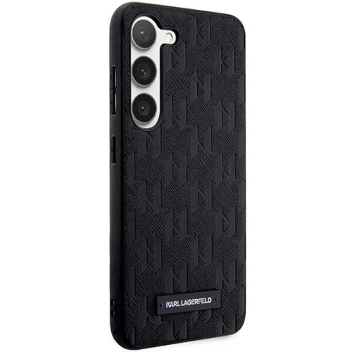 Kup Case Karl Lagerfeld KLHCS24MSAKLHPK Samsung Galaxy S24+ Plus Hardcase Saffiano Mono Metall-Logo schwarz/black - KLD1956 - {ean13} - Sklep Home Screen