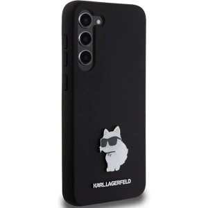 Kup Etui Karl Lagerfeld KLHCS24MSMHCNPK Samsung Galaxy S24+ Plus hardcase Silicone Choupette Metal Pin czarny/black - KLD1957 - {ean13} - Sklep Home Screen