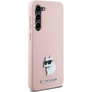 Kup Etui Karl Lagerfeld KLHCS24MSMHCNPP Samsung Galaxy S24+ Plus Silicone Choupette Metal Pin różowy/pink - KLD1958 - {ean13} - Sklep Home Screen