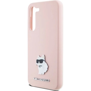 Kup Etui Karl Lagerfeld KLHCS24MSMHCNPP Samsung Galaxy S24+ Plus Silicone Choupette Metal Pin różowy/pink - KLD1958 - {ean13} - Sklep Home Screen