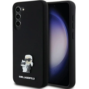 Kup Etui Karl Lagerfeld KLHCS24MSMHKCNPK Samsung Galaxy S24+ Plus hardcase Silicone Karl&Choupette Metal Pin czarny/black - KLD1959 - {ean13} - Sklep Home Screen